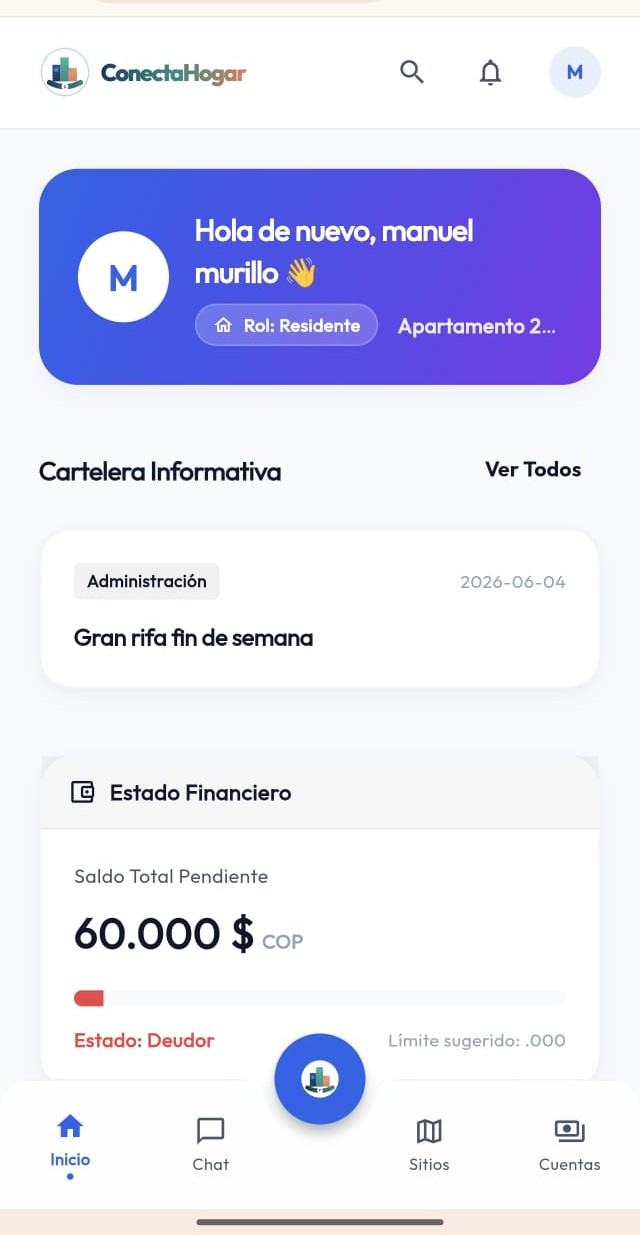 Dashboard Residente